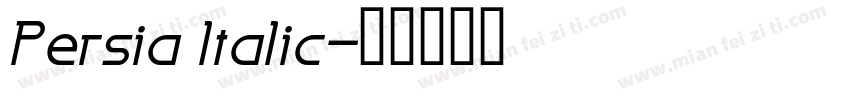 Persia Italic字体转换